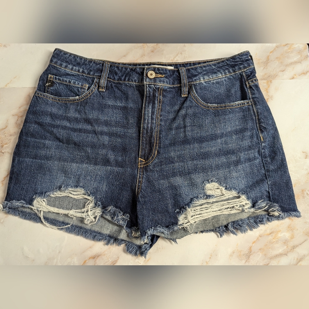 Kancan Denim Distressed Women's Shorts